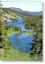 Greeting Card "Twin Lakes" - $9.90 - $67.32