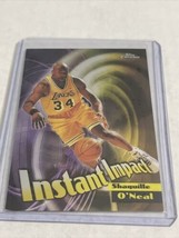 1998-99 Topps Chrome Shaquille O&#39;Neal Instant Impact #I5 Los Angeles Lakers - £6.04 GBP