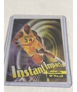 1998-99 Topps Chrome Shaquille O&#39;Neal Instant Impact #I5 Los Angeles Lakers - £6.07 GBP