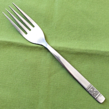 Orleans Silver Stainless ORL60 Pattern Salad Fork 6.5&quot; Korea Scrolls and Dots - £7.09 GBP