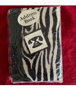 Vintage Rollabind Address Book Zebra Design 7 x 5&quot; New in Package Sealed - €10,42 EUR