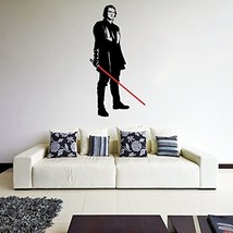 (32'' x 63'') Star Wars Vinyl Wall Decal / Anakin Skywalker with Lightsaber Die  - £44.38 GBP