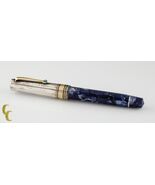 Omas Celluloid Paragon Blue Royale Rollerball Pen w/ Stainless Steel Cap - $28,873.16 MXN