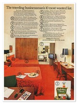 Print Ad Holiday Inn Businessman&#39;s 10 Most Wanted Vintage 1972 Advertisement - £7.63 GBP