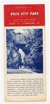 Rock City Park Brochure Between Olean New York and Bradford Pennsylvania - £13.95 GBP