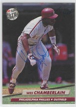 Wes Chamberlain Auto - Signed Autograph 1992 Fleer Ultra #236 - MLB Phillies - £1.55 GBP
