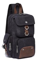 Canvas New Fashion Women Men&#39;s Chest Bag for Travel or Riding Lady Shoulder Bag - £67.96 GBP
