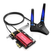 Wavlink Wi Fi 6E AX3000 Pc Ie Wi Fi Card For Desktop Pc,Up To 3000Mbps With 6GHz,80 - £73.53 GBP