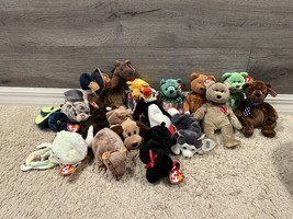 Lot of (17) Beanie Babies In Great Condition. From 1993 &amp; Up. All Have Tags - £38.27 GBP