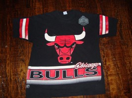 Vintage 90&#39;s Chicago Bulls All Over Print T Shirt XL - £69.91 GBP