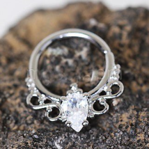 316L Stainless Steel Made for Royalty Annealed Ornate Seamless Ring / Se... - $22.99