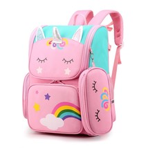 Children School Bags Cartoon 3D Unicorn Girls Sweet Kids School Backpacks Boys L - £53.67 GBP