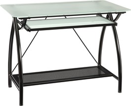 Osp Designs Osp Designs Newport Computer Desk With Frosted Tempered Glass Top, - £115.09 GBP