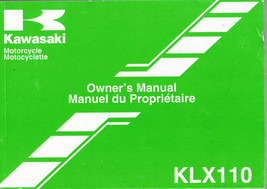 Kawasaki, KLX110 Owner&#39;s Manual, Illustrated - £7.08 GBP