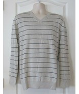 NAUTICA Long Sleeve V-neck Men&#39;s Sweater Oatmeal Heather Men&#39;s Sz XL NWT... - $384.24 MXN
