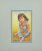 Summer Sales by Carol Theroux Print Reproduction 8x10 Mat Ready for Frame - £5.50 GBP