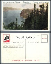 CANADA Postcard - Canada Steamship Lines, Cliffs Of the Saguenay CZ4 - £2.32 GBP