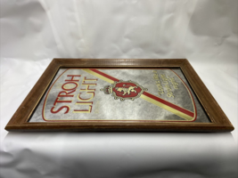 Vintage Stroh&#39;s Light Beer Mirror Sign “Looks Like A Stroh Light Night” - £26.05 GBP
