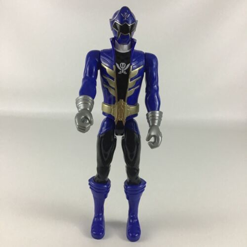 Power Rangers Super Megaforce Blue Ranger 12" Action Figure Hero 2013 Bandai Toy - $17.77