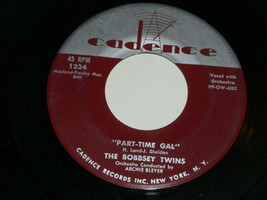 The Bobbsey Twins Part Time Gal A Change Of Heart 45 Rpm Record Cadence Label - £12.78 GBP