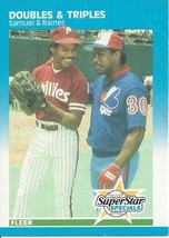 1987 Fleer Doubles &amp; Triples Juan Samuel Tim Raines 642 Expos Phillies - £0.79 GBP