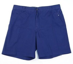 Izod Saltwater Navy Blue Flat Front Casual Shorts Men&#39;s NWT - $36.74