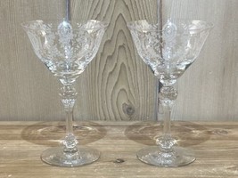 2 ~ Vintage Tiffin Franciscan June Night Tall Coupe Champagne Saucer 6-1/2” - £36.50 GBP