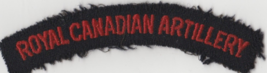 VINTAGE ROYAL CANADIAN ARTILLIARY SHOULDER PATCH - $10.82