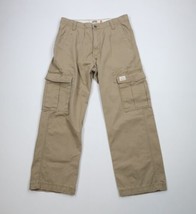 Vintage Y2K Levis Mens 33x30 Distressed Loose Fit Straight Wide Leg Cargo Pants - £57.40 GBP