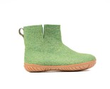 Green Outdoor Low Boots with Rubber Sole - Handcrafted for Style and Durability - $1,677.14 MXN