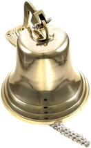 11&quot; H Brass Ship Bell Polished Premium Nautical Boat&#39;S Bell Maritime - Jumbo Bel - £83.68 GBP