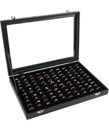 Siveit Ring Display Case Organizer Box with Transparent Lid, Ring Holder... - £20.40 GBP