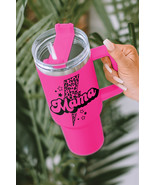 Rose Mama Leopard Lightning Print Portable Cup with Handle 40oz - $540.47 MXN