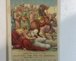 The Conversion Of Saul Victorian Trade Card Lesson Picture Card VTC 3 - £4.73 GBP