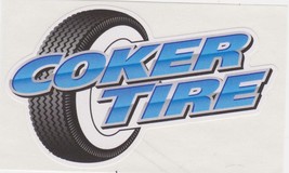 2 COKER TIRE RACING STICKER HOT ROD DECAL NASCAR NHRA MOTORCYCLE - £5.50 GBP