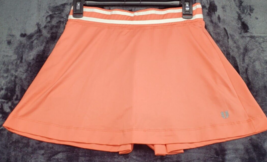 Eleven Skort Womens Size Small Orange Polyester Elastic Waist Logo Pull On - £9.67 GBP