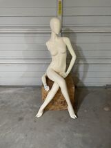 Fiberglass Seated Female Mannequin Only - $74.25