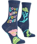 Blue Q Women&#39;s Crew Socks Love Who You Love socks size women size 5-10 - $18.98 CAD