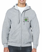 O&#39;Reilly Irish Coat of Arms Full Zip Hoodie - Ash - $35.28