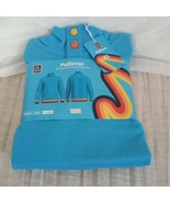 ALDI 2023 Gear Capsule Cotton Pullover Lt Blue SUPER FAN Rainbow Sweatsh... - $65.15 CAD