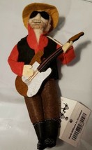  Tree or Auto Ornament Hank Williams Jr  Collectible Hand Sewn Wool Felt  - £19.18 GBP