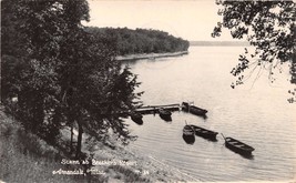 Annandale Minnesota Stage at Beechers Resort~ Dock ~ Boats ~ Real Postcard Ph... - £8.38 GBP