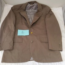 Brooks Brothers Makers Wool Brown Blazer Suit Jacket Sport Coat 46R - £23.68 GBP
