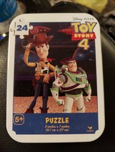Toy Story 4 mini puzzle in collector tin Woody & Buzz 24 pcs New Sealed - $2.70