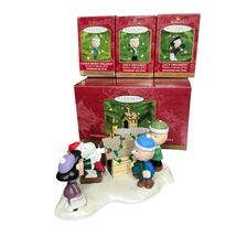 Vtg Hallmark Keepsake Ornaments A Snoopy Christmas 5 pc Set 50th Anniver... - $38.60