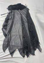 Sparkly black costume cape-size medium - £8.95 GBP