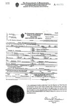 JFK Birth Certificate Reproduction - £4.74 GBP