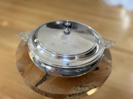 Vintage C.1970s Silver Plate Lidded Chapin Dish Server Bowl - $1,845.36 MXN