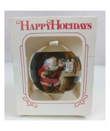Vintage 1989 Coca Cola Made in USA Glass Christmas Ornament McDonald&#39;s - $19.78