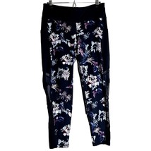 Ideology women leggings Mid rise Cropped length built-in pocket Black Floral - £15.20 GBP